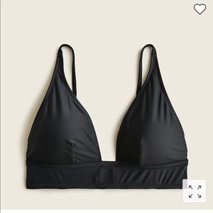 NWT JCrew Plunge V-Neck Bikini Top